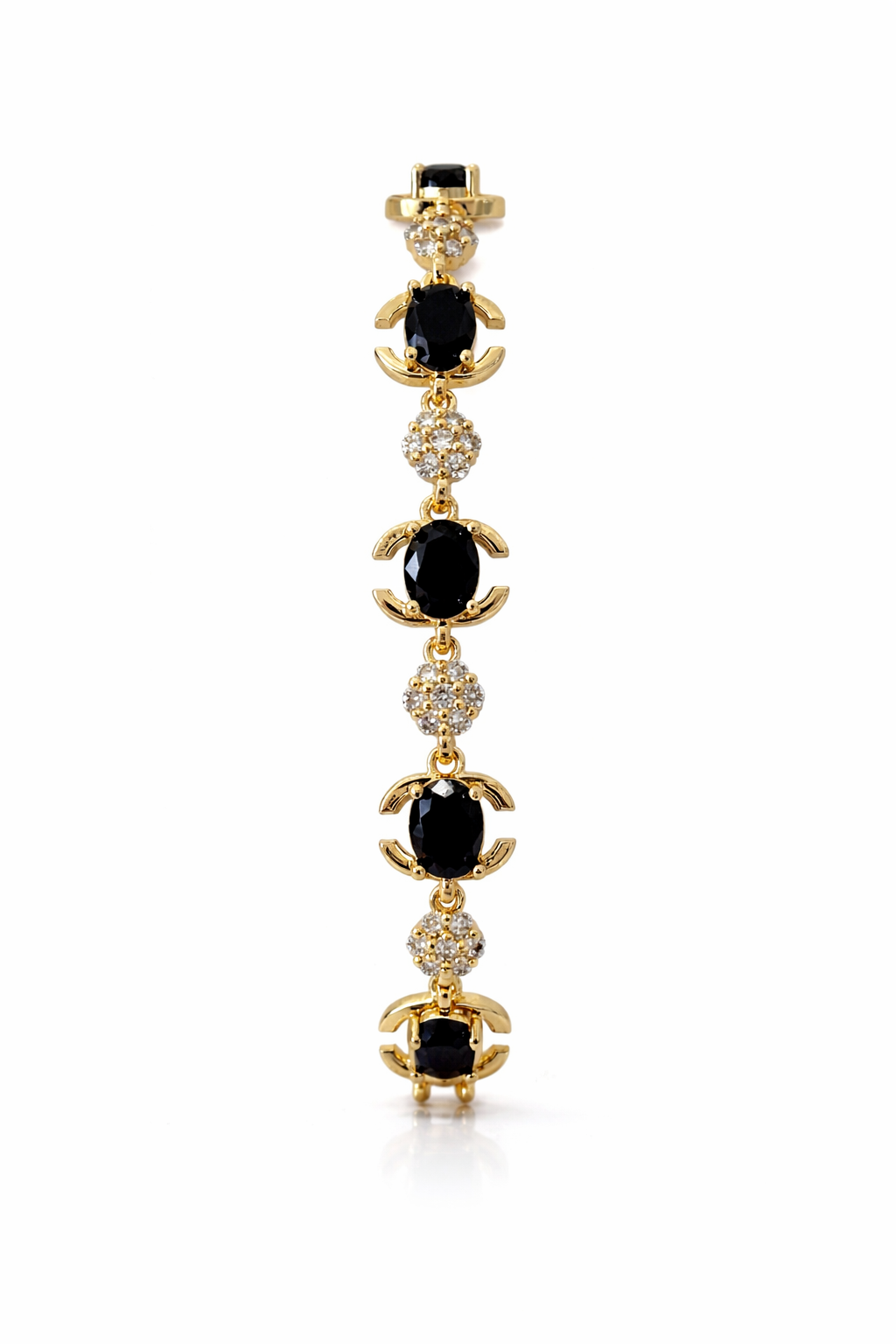 Gold Plated 14K – B005

Black Stone Petal Bracelet