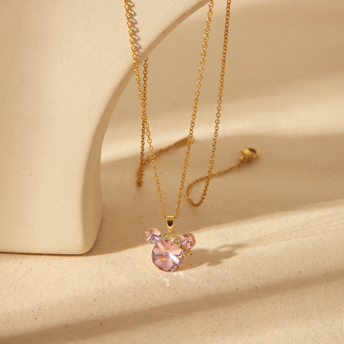 Blush Doll Charm Necklace