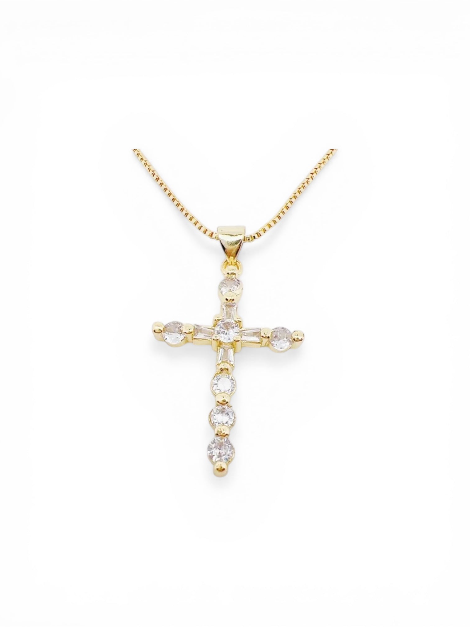 Golden Grace Cross Necklace