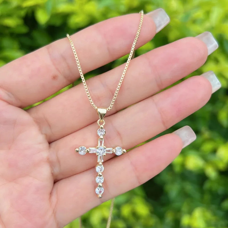 Golden Grace Cross Necklace
