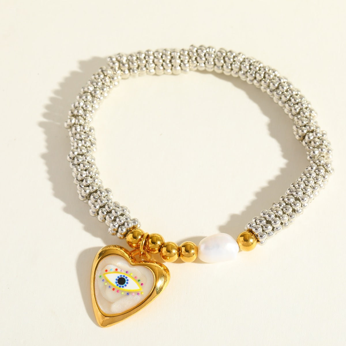 Evil Eye Heart Bracelet