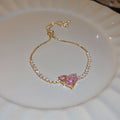Pink Doll Heart Bracelet - Adjustable