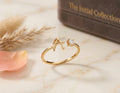 Doll Initial Luxe Ring - Adjustable