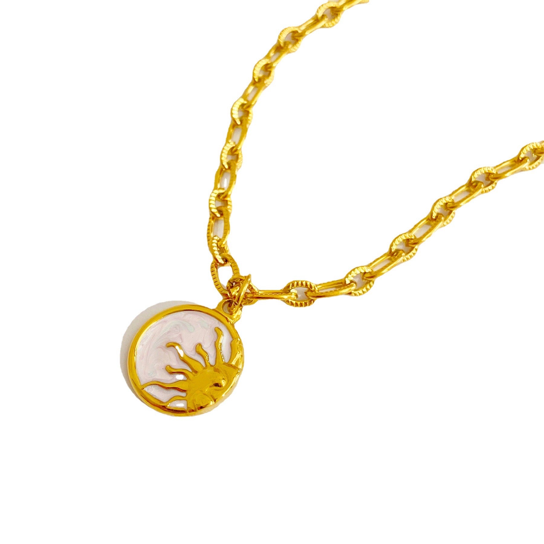 Golden Sol & Pearl Glow Necklace