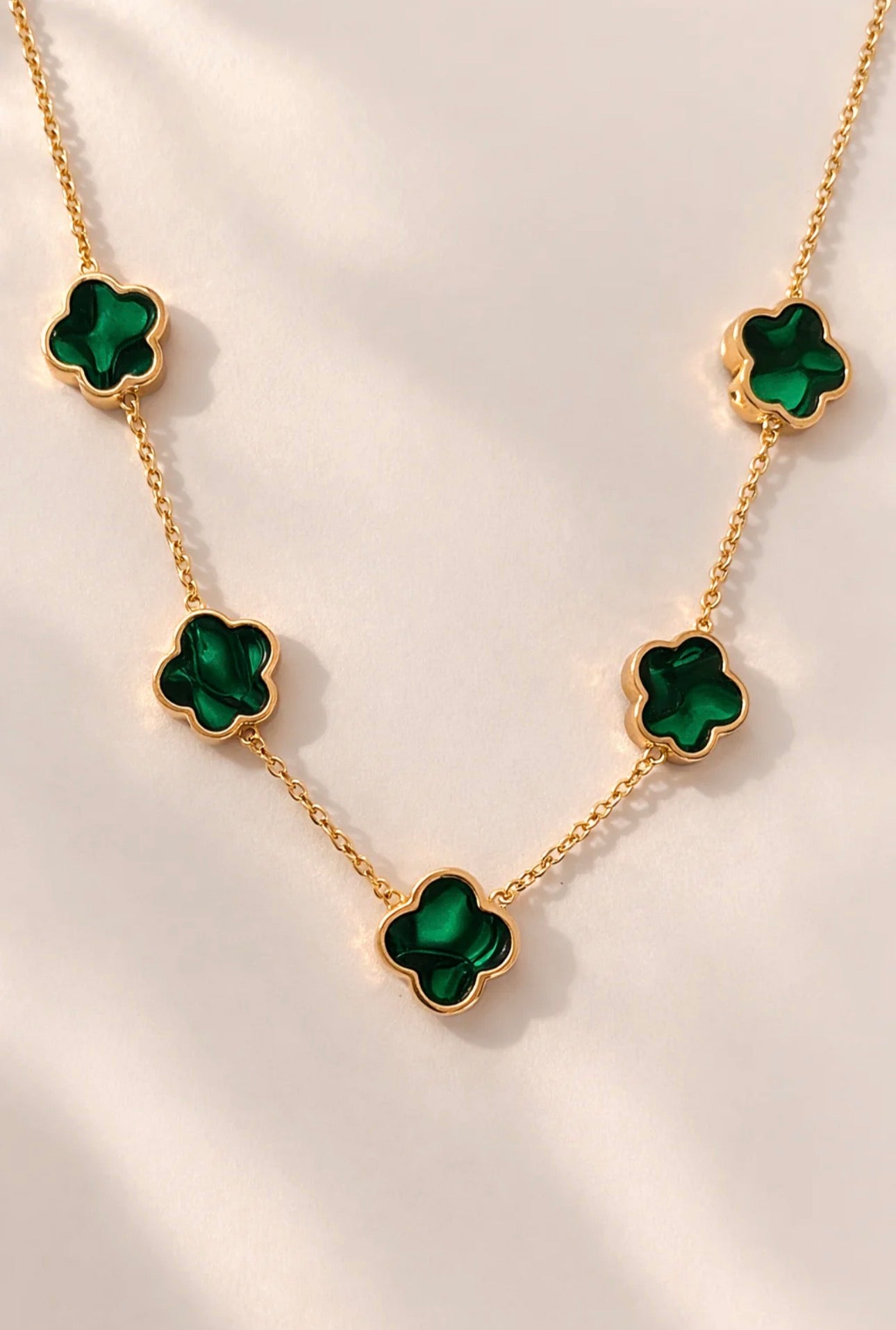 Jade Rosette Necklace