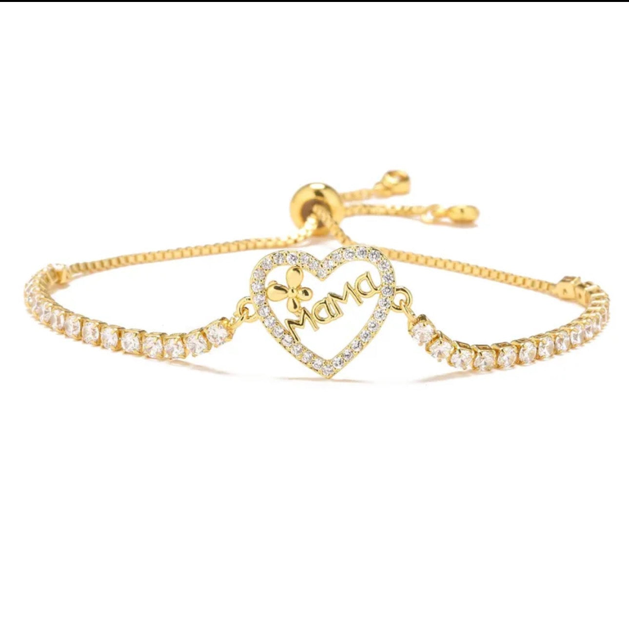 Mama Love Heart Adjustable Bracelet