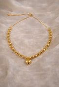 Golden hearts - chunky chain