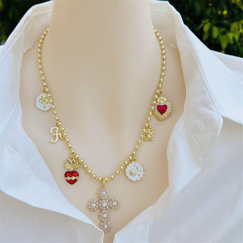 Golden Devotion Charm Necklace ✨